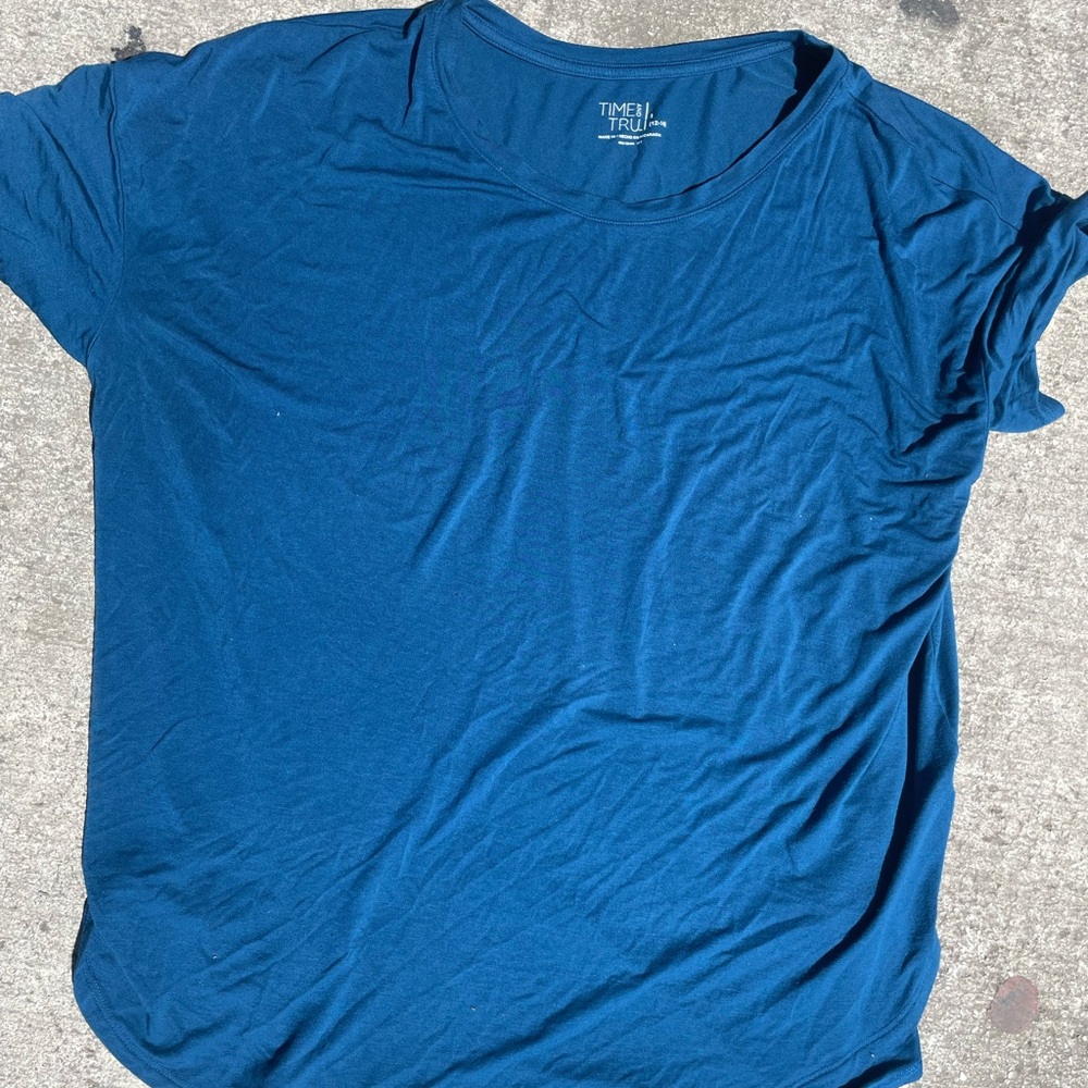 Time & Tru Slouchy Tee Sz 12-14 Reg 14.98$